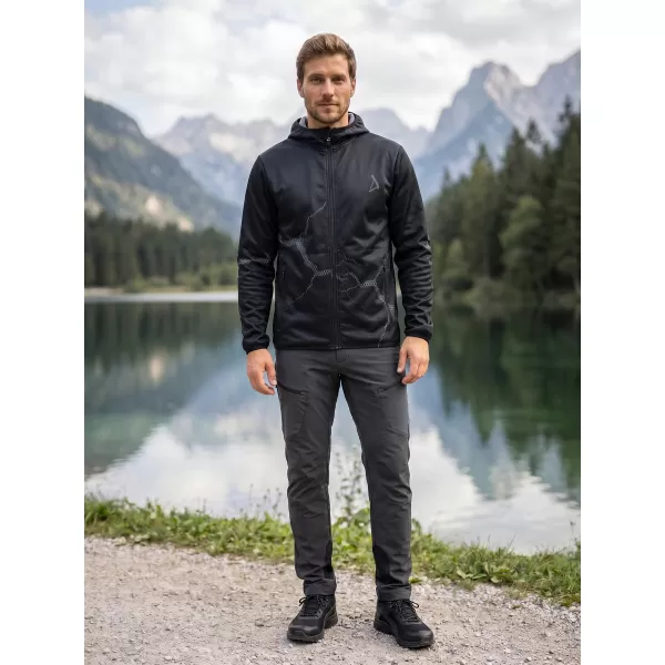  Pánská softshellová bunda premium ALTISPORT VOJ/ALM129JACK01 ČERNOŠEDÁ 