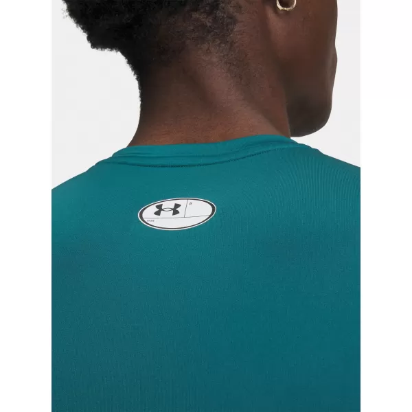  Pánské triko UNDER ARMOUR UA HG ARMOUR COMP SS ZELENÁ 