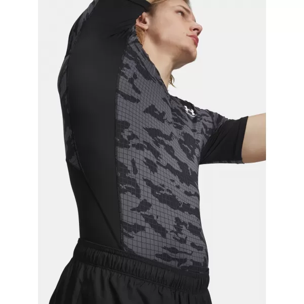  Pánské triko UNDER ARMOUR HG PRINTED SS 6009657-001 ČERNÁ 