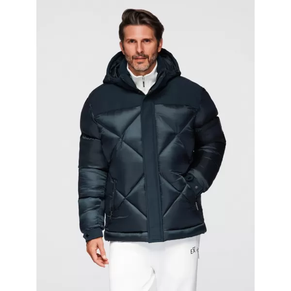  Pánská bunda OMBRE OM-JAHP-0237 NAVY BLUE 