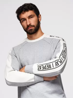 Pánská mikina OMBRE OM-SSNZ-0200 GREY MELANGE