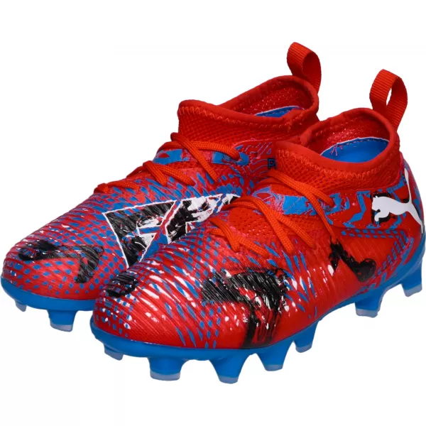  Dětské kopačky PUMA FUTURE 8 MATCH PLAY FG/AG JR 108750-01 RED/BLACK/BLUE/PINK PIXEL 