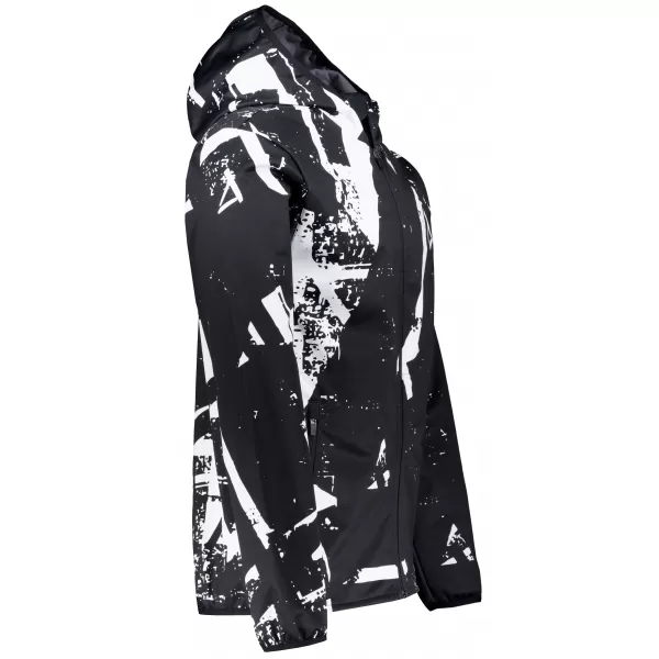  Pánská softshellová bunda premium ALTISPORT VOJ/ALM079JACK01 ČERNOBÍLÁ 