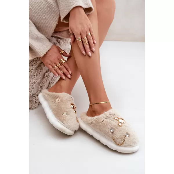  Dámské pantofle BOTO IVELFEDI 35010 BEIGE 
