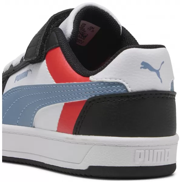  Dětské boty PUMA CAVEN 2.0 BLOCK AC+ PS 394462-17 PUMA WHITE/COOL BLUE/BLACK 