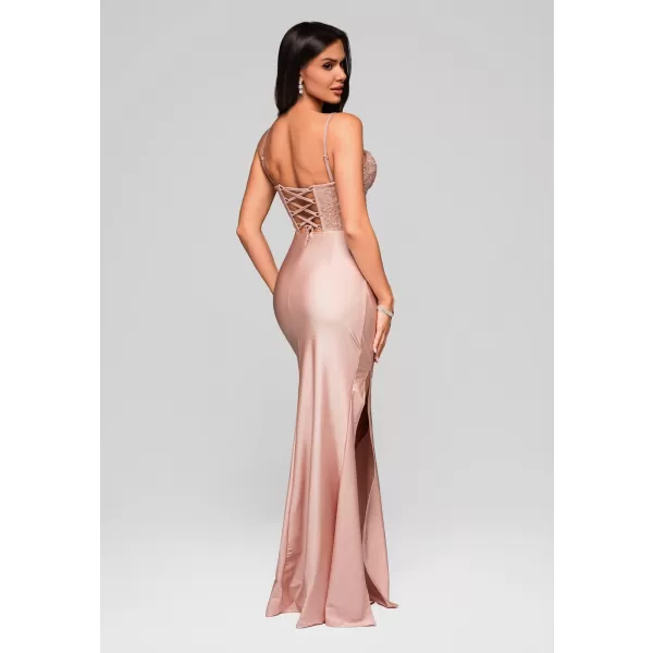  Dámské šaty LARICA LA-OM-DLR186 PINK 