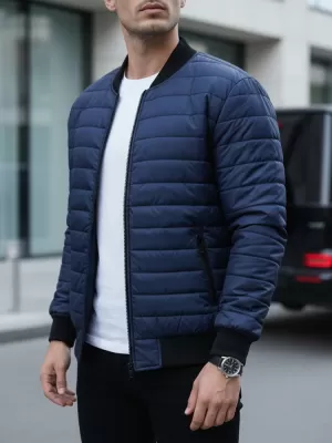 Pánská bunda DSTREET TMAVĚ MODRÁ