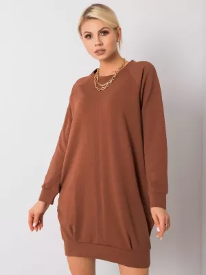 Dámské šaty BASIC FEEL GOOD RV-TU-5184.93P LIGHT BROWN