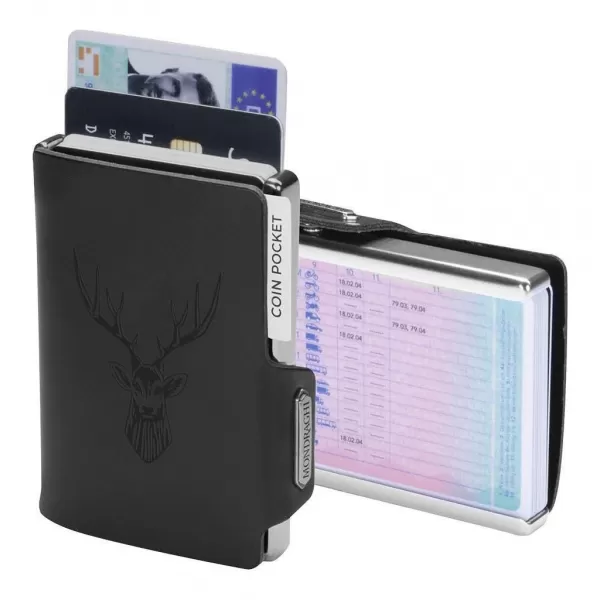  Peněženka MONDRAGHI Silhouette Classic Deer BLACK 