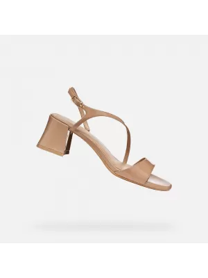 Dámské sandály GEOX NEW ERAKLIA 50 T01 G012946 SVĚTLE HNĚDÁ