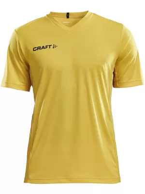 Pánské sportovní tričko s výstřihem do V CRAFT TW Squad Go Jersey Solid M ŠVÉDSKÁ ŽLUTÁ