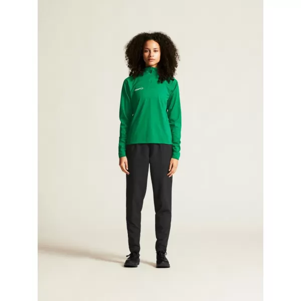  Dámská tréninková bunda s 1/4 zipem CRAFT TW Evolve 2.0 Half Zip W TÝMOVĚ ZELENÁ 