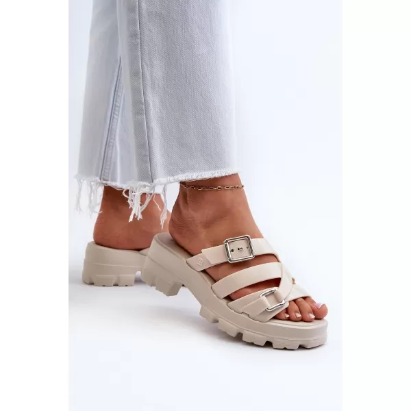 Dámské žabky ZAXY NN285042 BEIGE 
