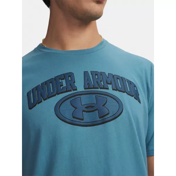  Pánské triko UNDER ARMOUR UA M WM LOCKER TAG SS 6012778-466 MODRÁ 