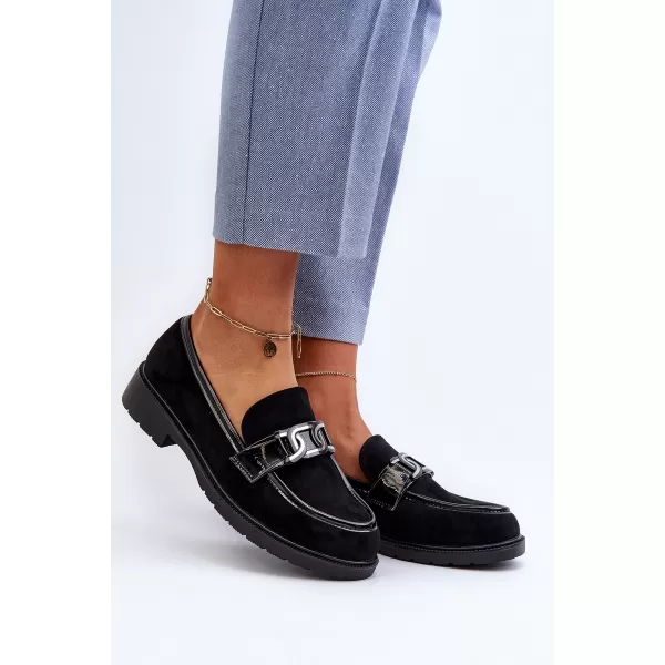  Dámské mokasíny S.BARSKI HY350A BLACK 