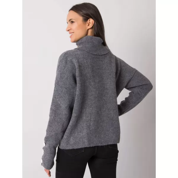  Dámský svetr RUE PARIS LC-SW-15-2.01 DARK GREY 