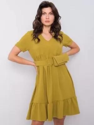 Dámské šaty ITALY MODA DHJ-SK-13078.31P OLIVE
