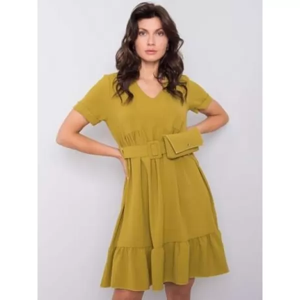  Dámské šaty ITALY MODA DHJ-SK-13078.31P OLIVE 