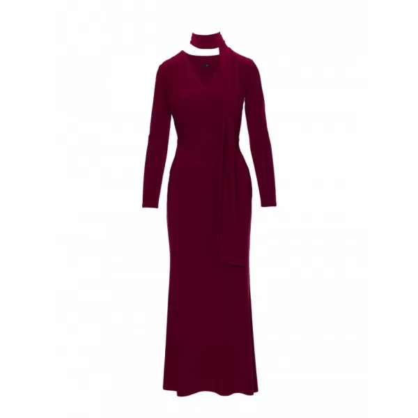  Dámské šaty MOE M891 MAROON 