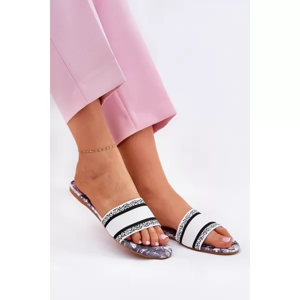  Dámské pantofle BOTO LEYSI 36382 WHITE 