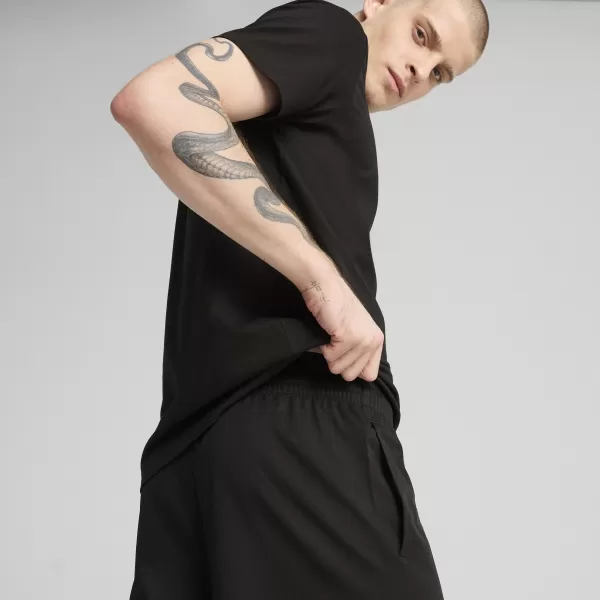  Pánské kraťasy PUMA ESS WOVEN SHORTS 682602_01 PUMA BLACK 