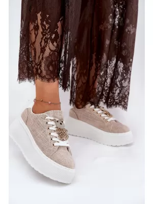 Dámské tenisky S.BARSKI BF51-014 BEIGE