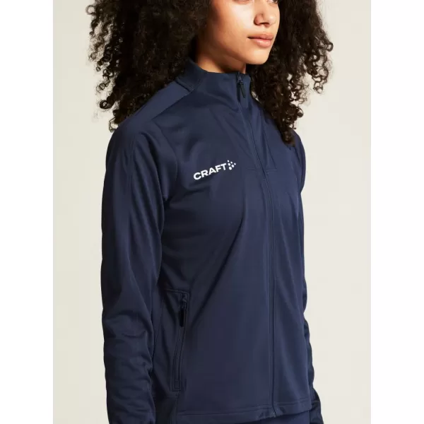  Dámská tréninková bunda CRAFT TW Evolve 2.0 Full Zip Jacket W NÁMOŘNÍ MODRÁ 