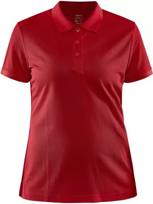 Dámské sportovní polo CRAFT Corp. CORE Unify Polo Shirt W JASNĚ ČERVENÁ