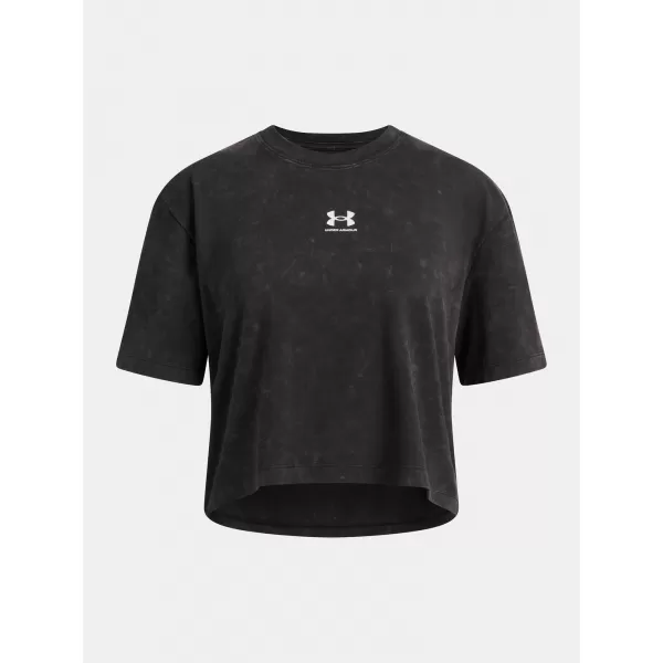  Dívčí triko UNDER ARMOUR UA G RIVAL WASH SS 6011673-001 ČERNÁ 