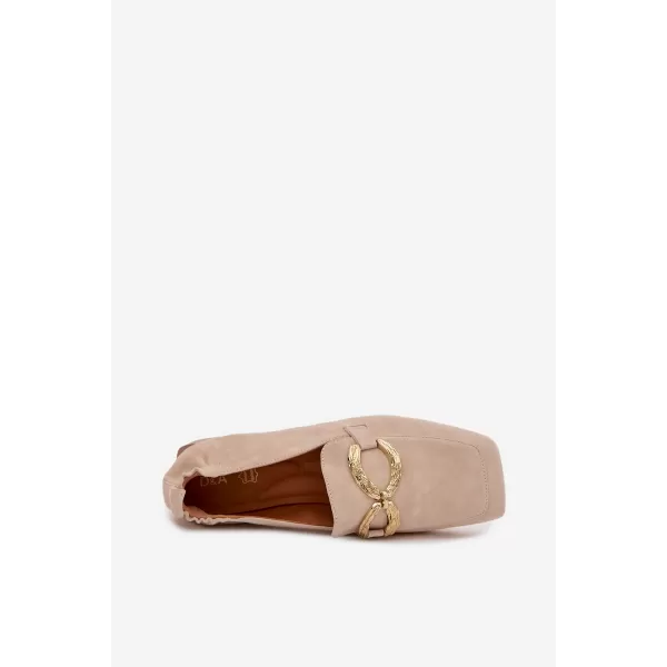  Dámské mokasíny D&A CR61-3115 BEIGE 