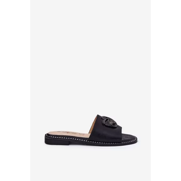  Dámské pantofle S.BARSKI KV51-007 BLACK 