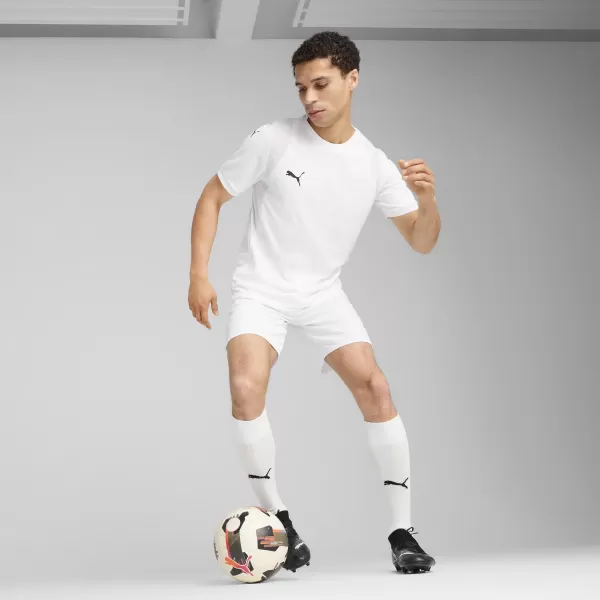  Pánské kraťasy PUMA TEAMCUP SHORTS 706275-04 PUMA WHITE/PUMA BLACK 