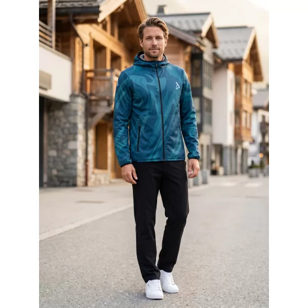  Pánská softshellová bunda premium ALTISPORT VOJ/ALM072JACK01 PETROLEJOVÁ 