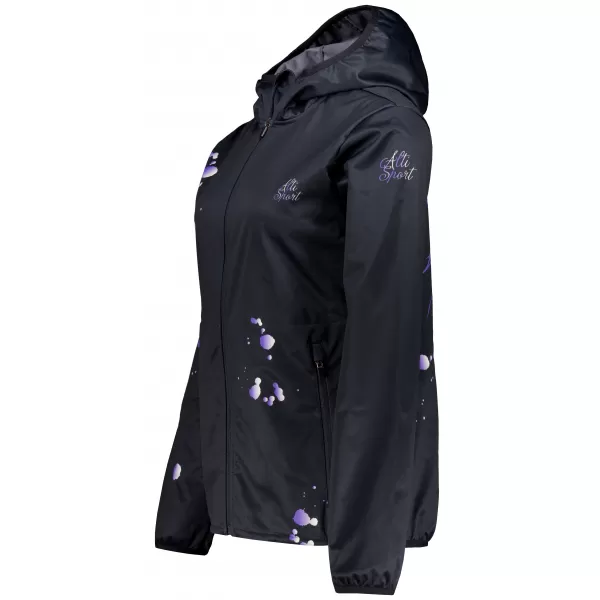  Dámská softshellová bunda premium ALTISPORT VOJ/ALW077JACK01 ČERNÁ/FIALOVÁ 