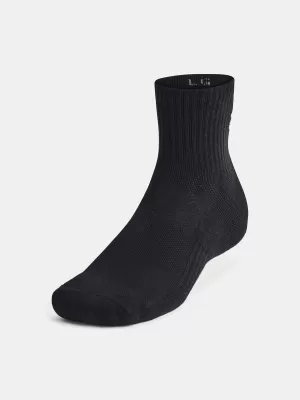 Ponožky UNDER ARMOUR UNISEX UA TC QTR (3 PÁRY) 1386372-001 ČERNÁ