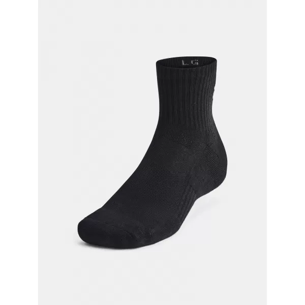  Ponožky UNDER ARMOUR UNISEX UA TC QTR (3 PÁRY) 1386372-001 ČERNÁ 