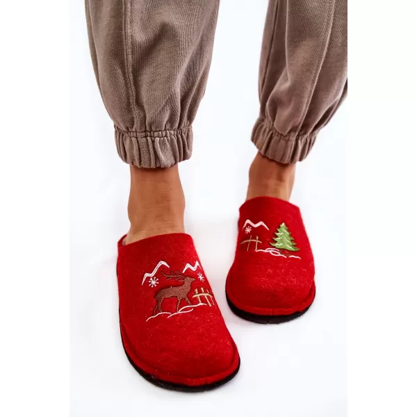  Dámské pantofle BIG STAR KK276017 RED/BEIGE 