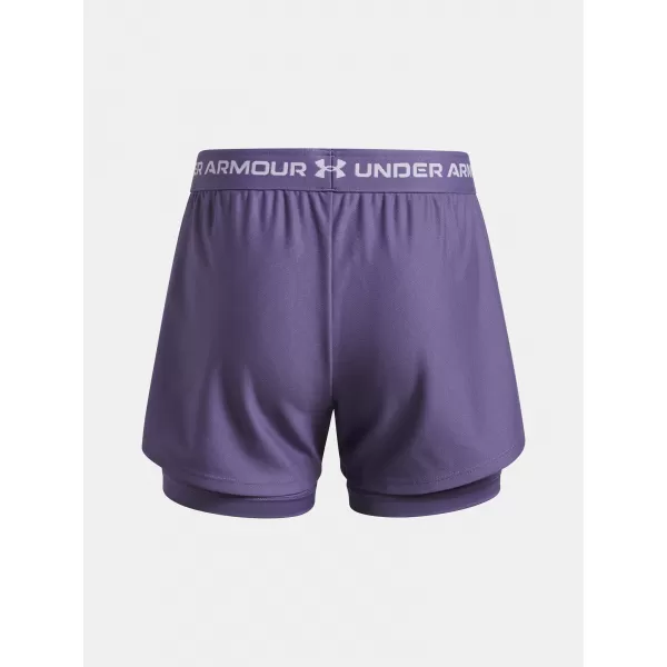  Dívčí kraťasy UNDER ARMOUR UA TECH PLAY UP 2N1 SHORT 6004985-520 FIALOVÁ 