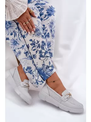 Dámské mokasíny VINCEZA 88007 WHITE