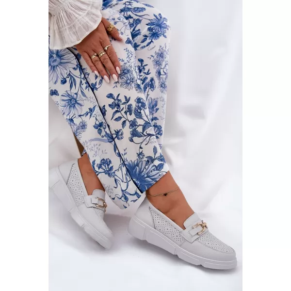  Dámské mokasíny VINCEZA 88007 WHITE 