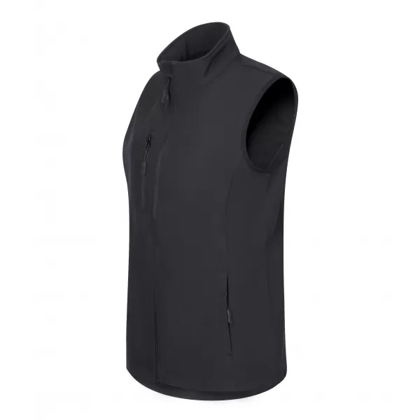  Dámská softshellová vesta ALTISPORT NoPrint NP/ALW965 EBONY GRAY 