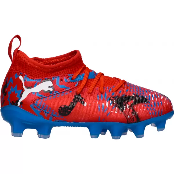 Dětské kopačky PUMA FUTURE 8 MATCH PLAY FG/AG JR 108750-01 RED/BLACK/BLUE/PINK PIXEL 