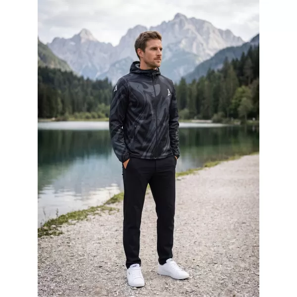  Pánská softshellová bunda premium ALTISPORT VOJ/ALM072JACK01 ČERNÁ 