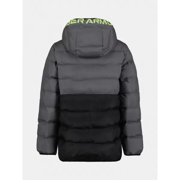  Chlapecká bunda UNDER ARMOUR UA PRONTO COLORBLOCK PUFFER JACKET UJFIM09F-021 ŠEDÁ 