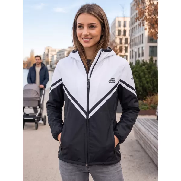  Dámská softshellová bunda premium ALTISPORT VOJ/ALW101JACK01 ČERNOBÍLÁ 