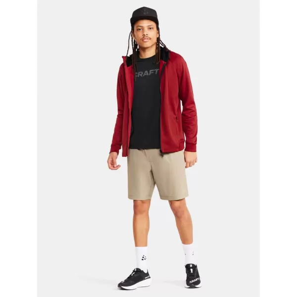  Pánská bunda s kapucí CRAFT Corp. ADV Unify Hoodie Jacket M JASNĚ ČERVENÁ 