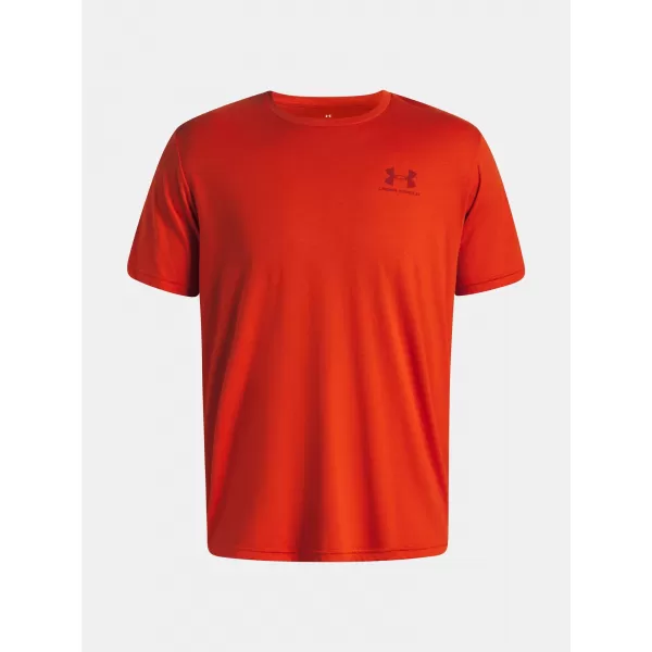  Pánské triko UNDER ARMOUR UA M SPORTSTYLE LC SS 1326799-842 ORANŽOVÁ 