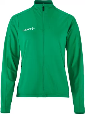 Dámská tréninková bunda CRAFT TW Evolve 2.0 Full Zip Jacket W TÝMOVĚ ZELENÁ