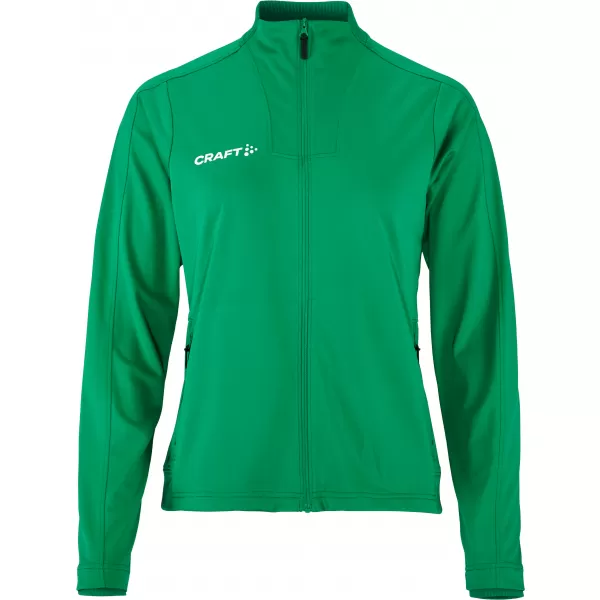  Dámská tréninková bunda CRAFT TW Evolve 2.0 Full Zip Jacket W TÝMOVĚ ZELENÁ 
