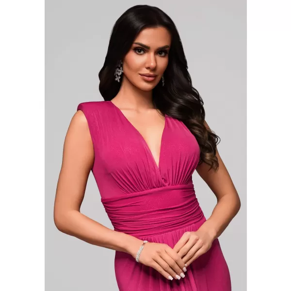  Dámské šaty LARICA LA-OM-DLR177 FUCHSIA 